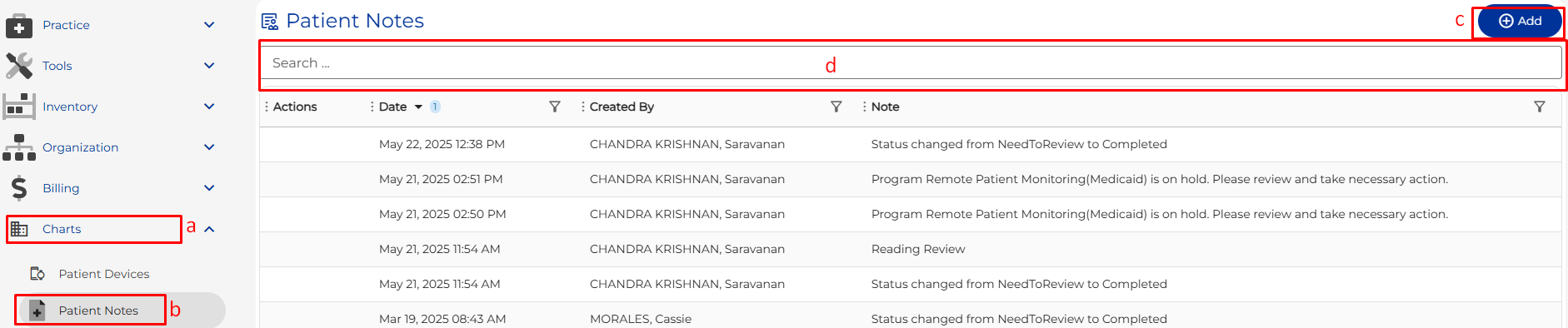 Patient Notes Management Overview